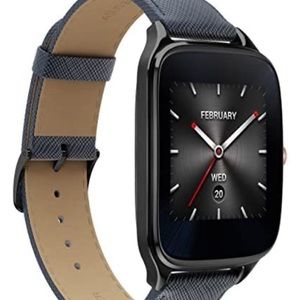 EXCELLENT CONDITION ASUS ZenWatch 2 Gunmetal with grey leather band